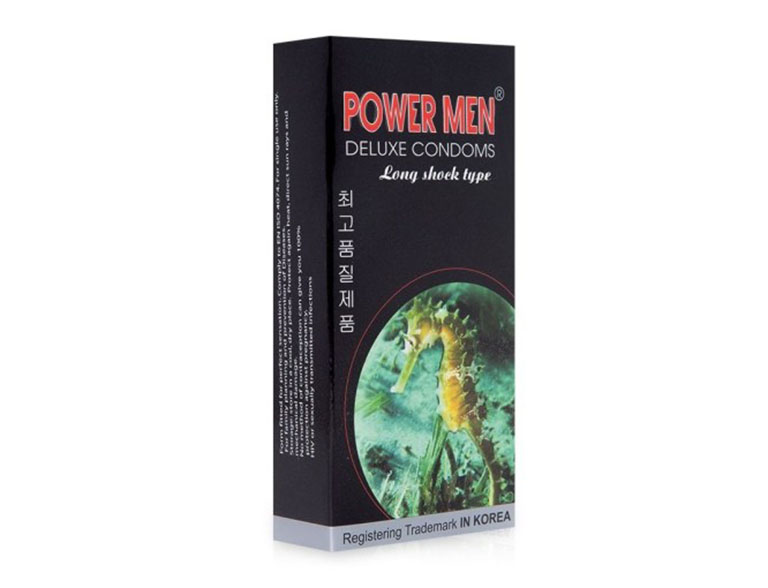 Power men Long Shock Type là loại bao cao su kéo dài thời gian quan hệ đang được ưa chuộng