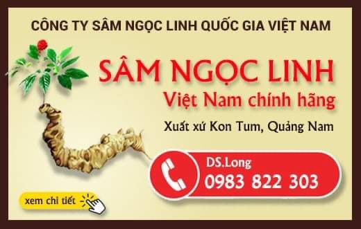 Banner Sâm Ngọc Linh Việt Nam tại KonTum 