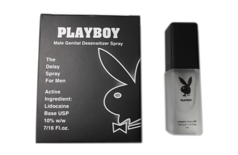 Thuốc xịt Playboy chứa thành phần chính là hoạt chất gây tê Lidocaine với hàm lượng 9.6%