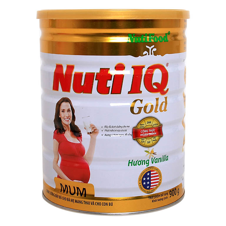 Sữa bầu Nuti IQ Gold Mum có nguồn dinh dưỡng dồi dào