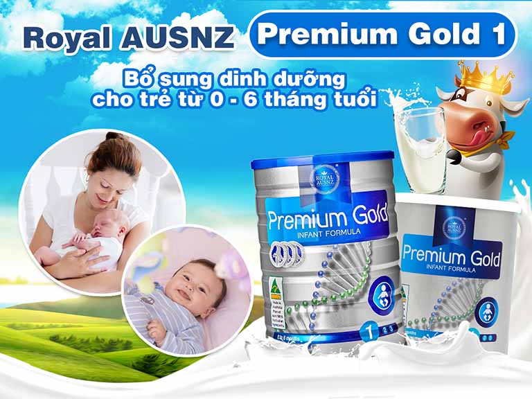 Sữa Royal Ausnz Premium Gold 1 là dòng sữa hoàng gia với nguồn nguyên liệu cao cấp rất tốt cho trẻ sơ sinh