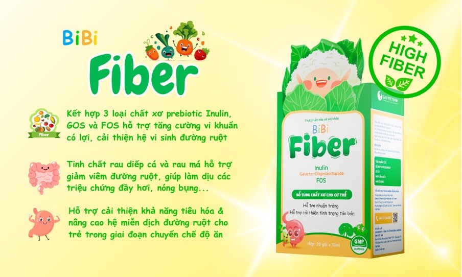 Bibi Fiber cung cấp chất xơ tự nhiên